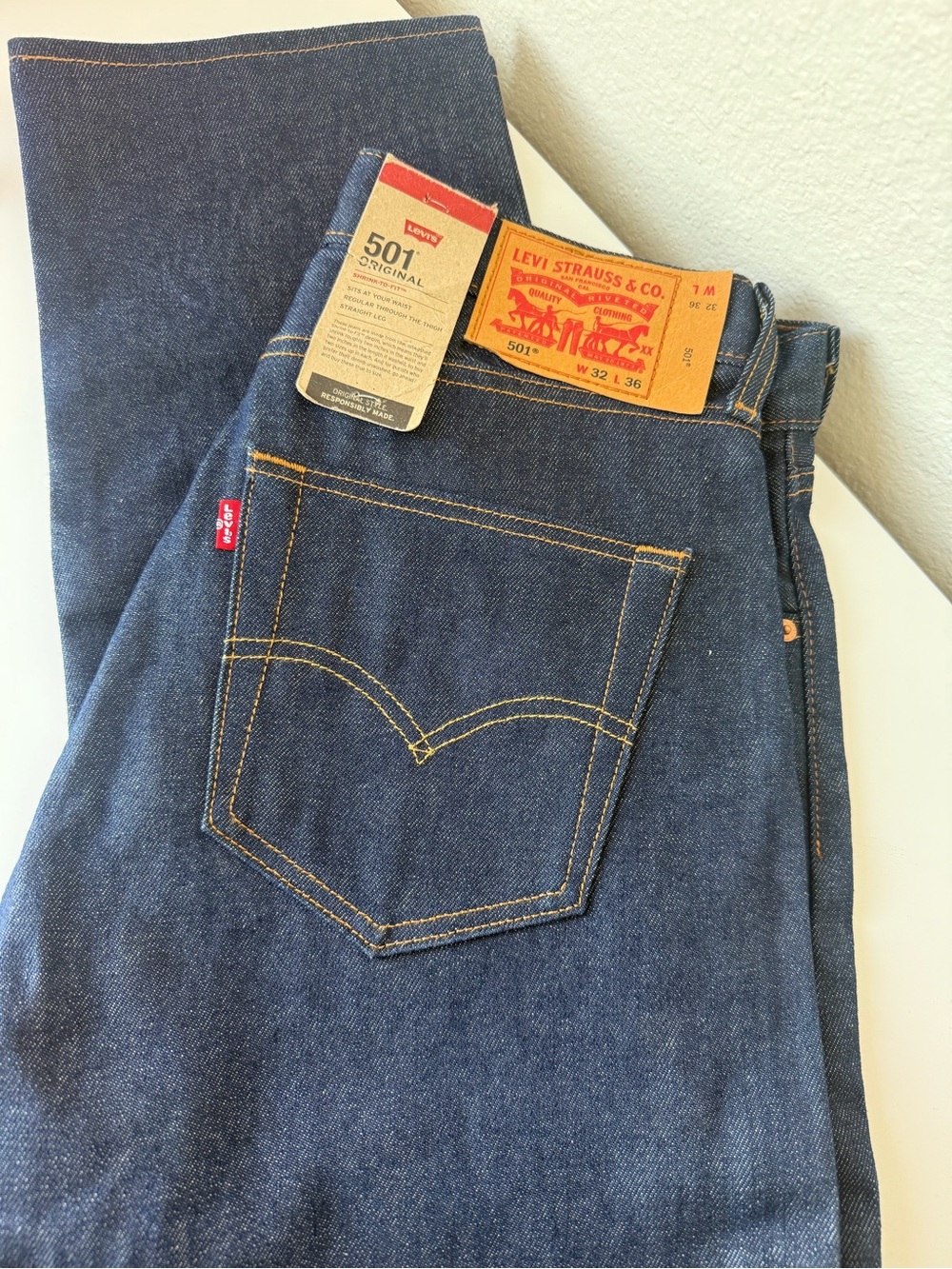 Levi's 501 Original Men's 32x36 new